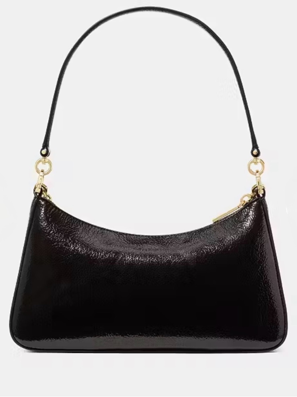 kate spade Margot Shiny Leather Shoulder Bag in Black - Picture 5 of 15